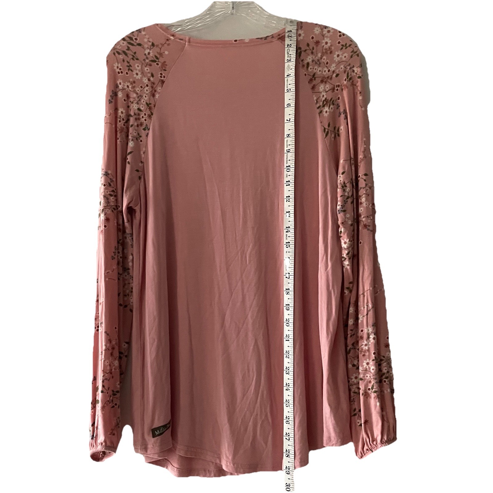 Matilda Jane Dream Chasers Dose of Pink Floral Size Large Soft Shirt Top Logo