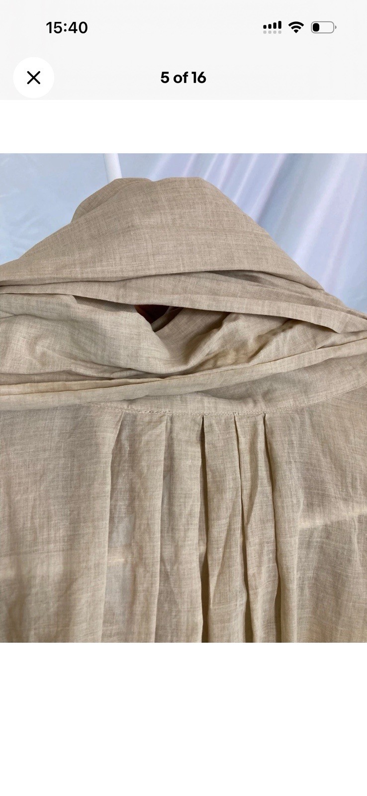 Vintage Dries Van Noten Oversized Blouse Attached Scarf Sash | Made in Italy