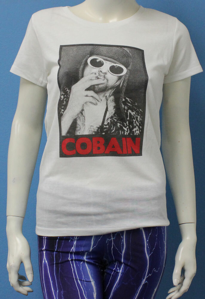 New Never Worn Nirvana Kurt Cobain Women’s T-Shirt Size F