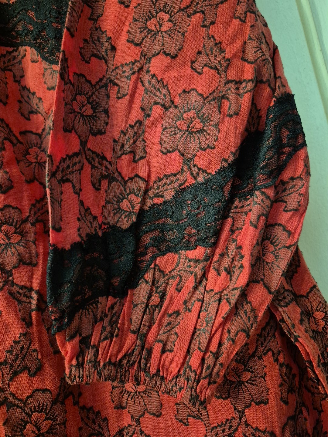 NWT Just Bellina Cotton Tassel Top & High Waist Pleated Wide Leg Pants L