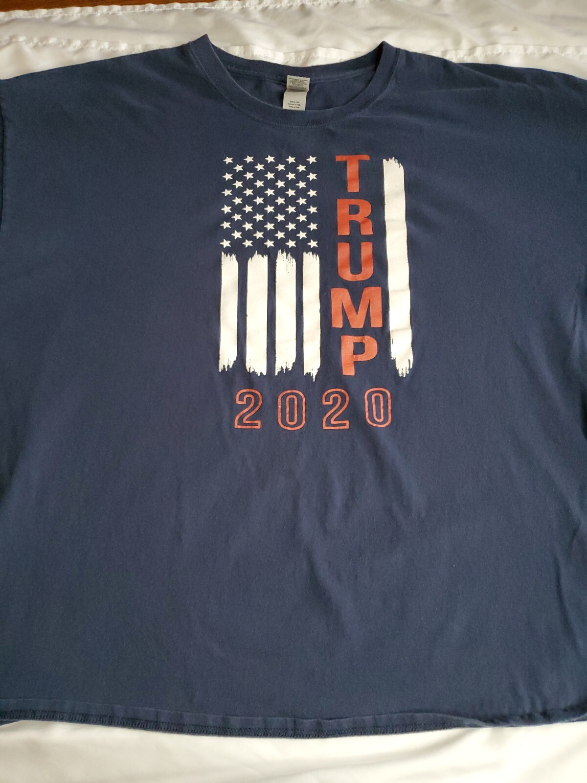 Donald Trump American Flag Shirt Size 3XL Republican Vote 2020 Election Blue