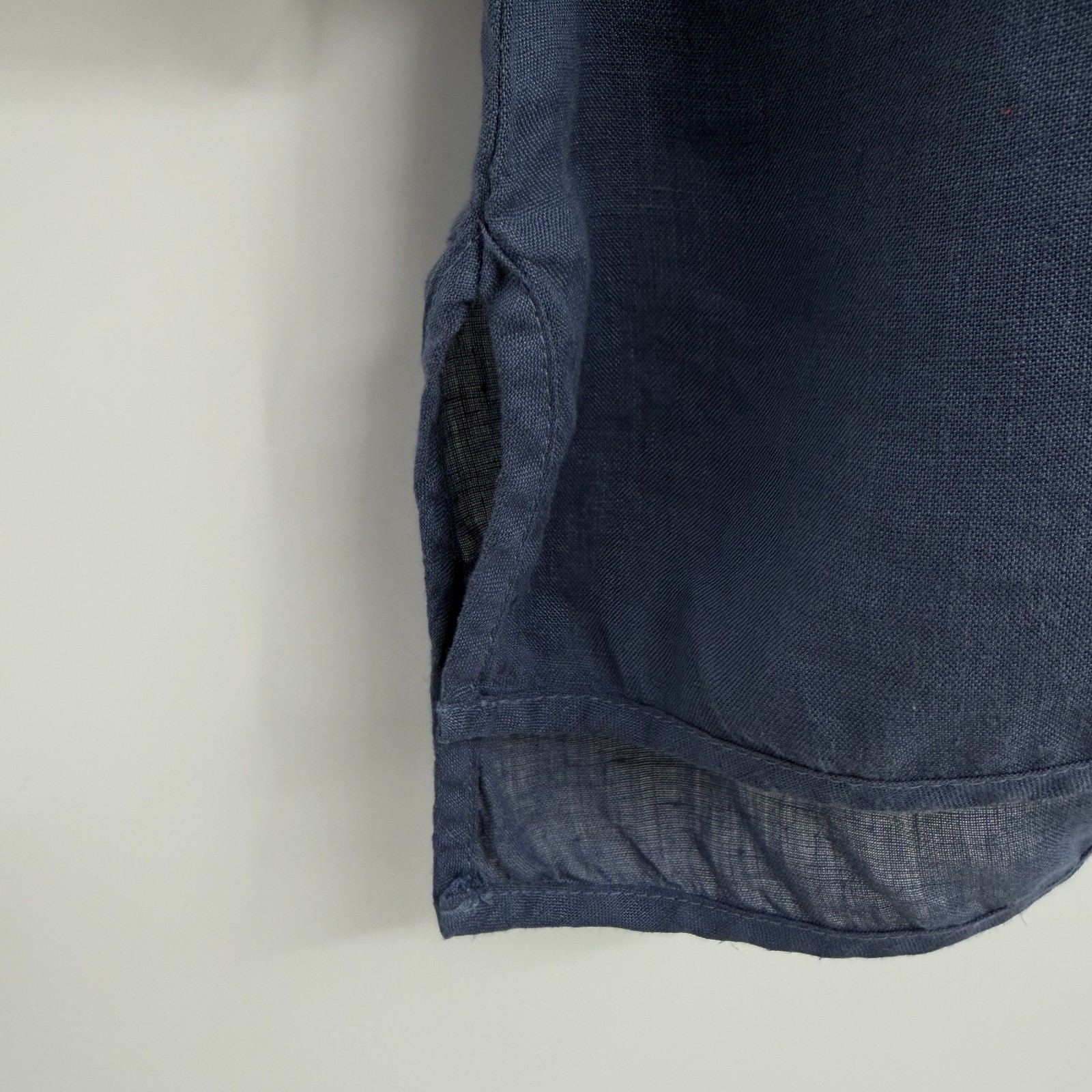 Becasa Oversized Sunset Linen Shirt One Size Catalina Blue Lagenlook Coastal