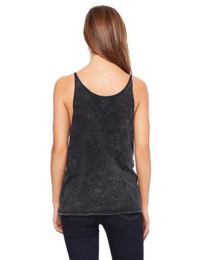 Bella Canvas Women’s SIZE M L XL Slouchy Fit Tank Top 8838 Black Mineral Wash