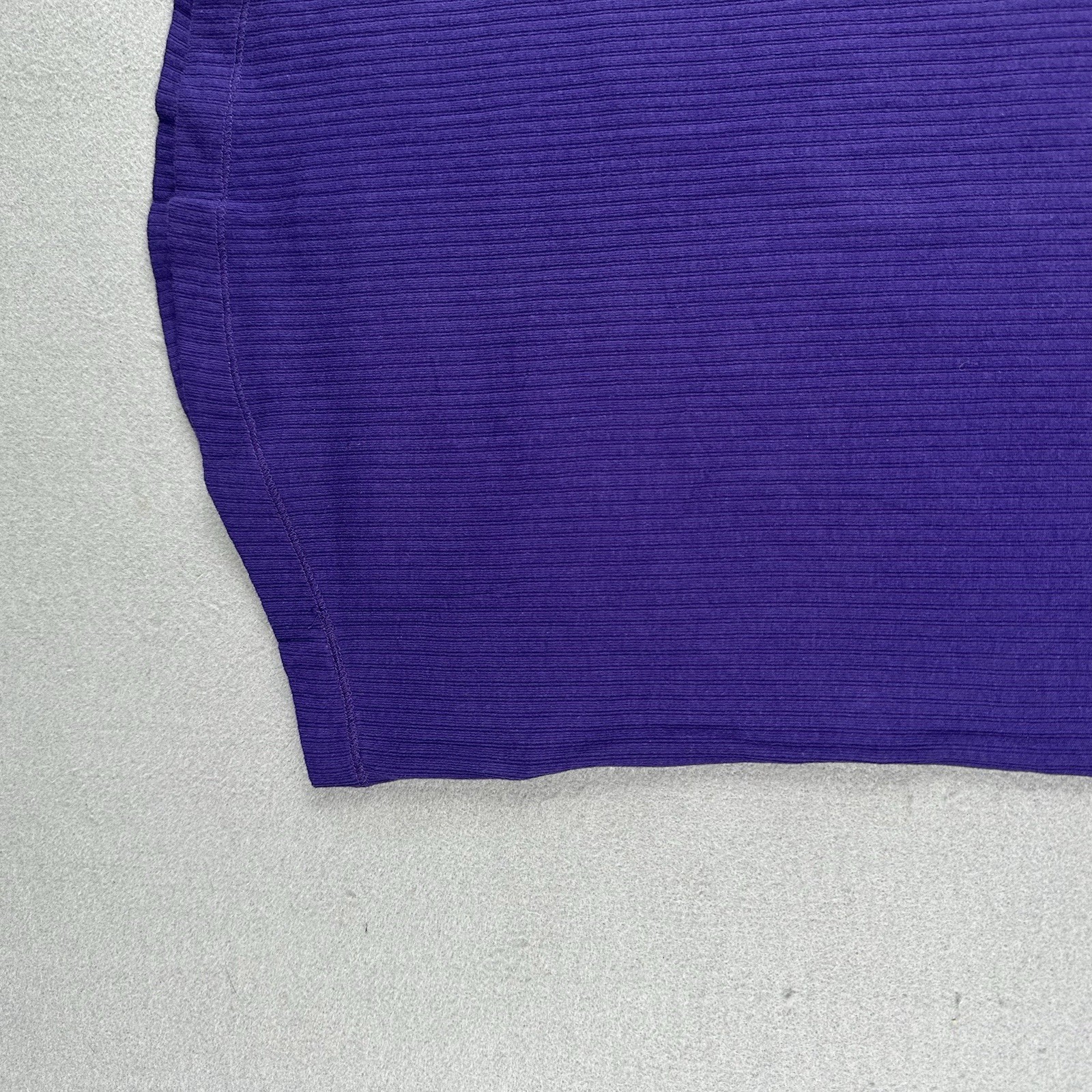 Y2K Aeropostale Ribbed Henley Short Sleeve Shirt Women’s 2XL Purple Stretch Aero
