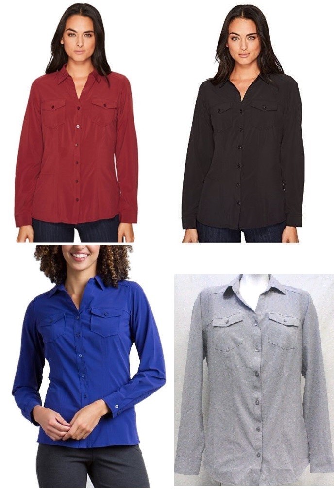 Exofficio Women’s Kizmet™ Button Down Jetsetter Shirt Variety Colors / Sizes NWT