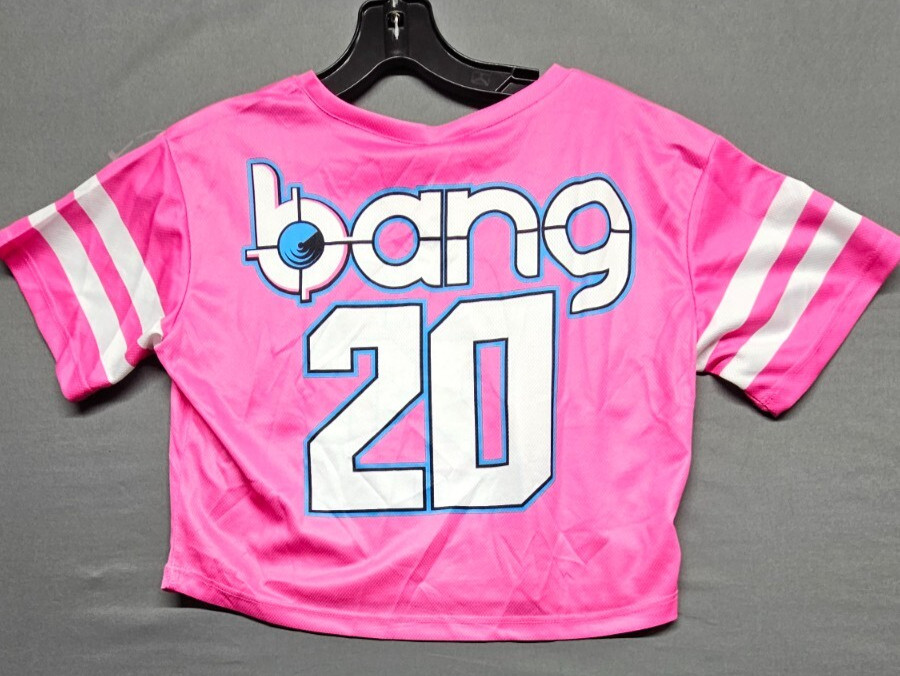 BANG Revolution V-Neck Women’s crop top short sleeve Medium Pink