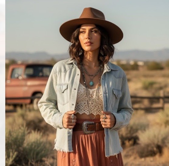 One Teaspoon Denim Shirt Snaps Washed Bleached Boho Cowgirl Beachy Look