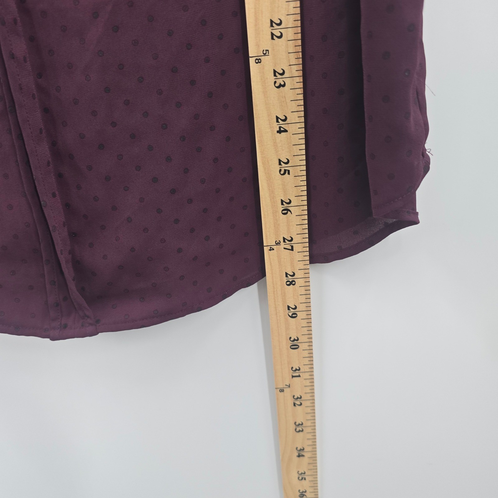 41 Hawthorn Tank Womens 1X Purple Polka Dot Sleeveless Split Neck Blouse