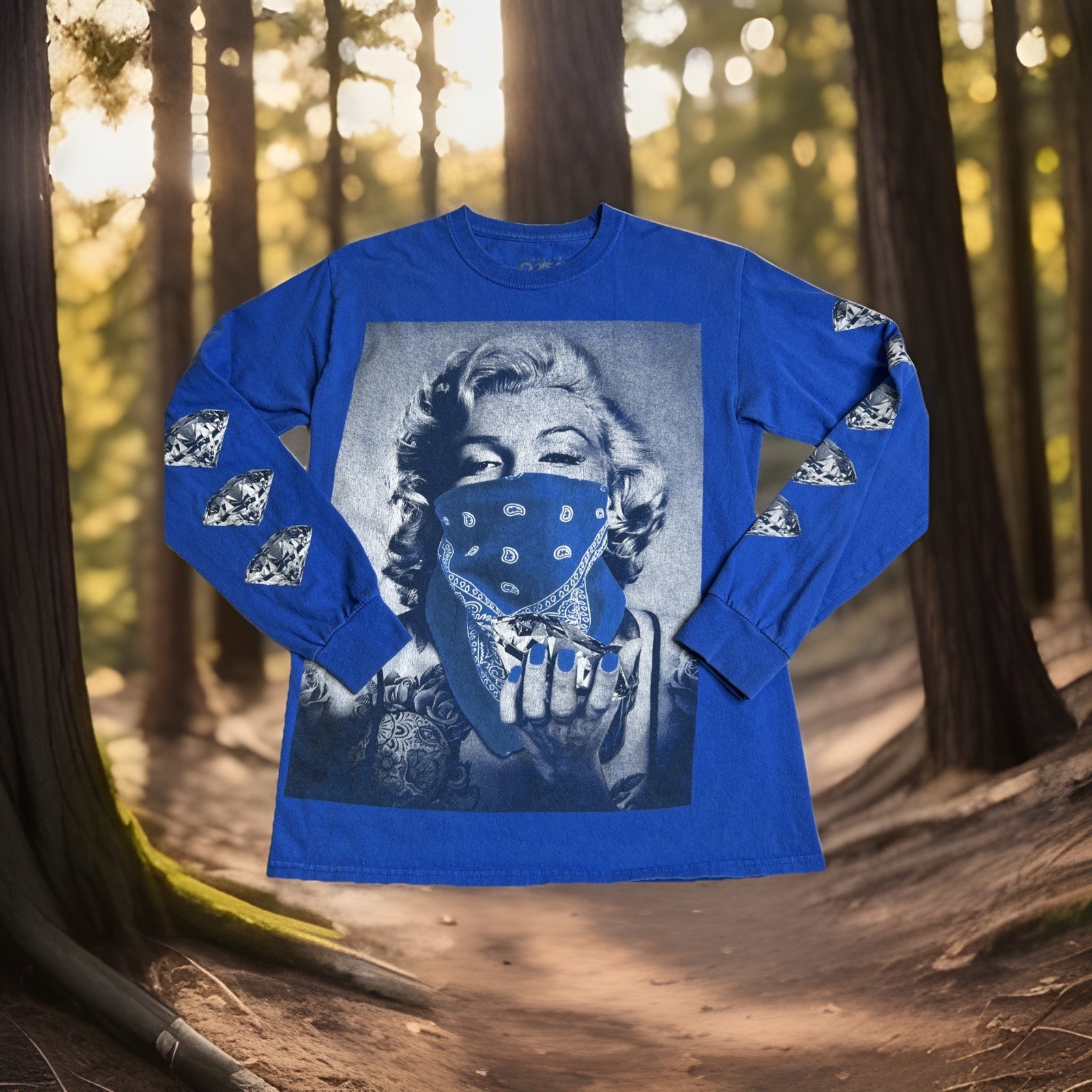 Marilyn Monroe Women’s Long Sleeve Shirt Popular Poison Brand Small #345