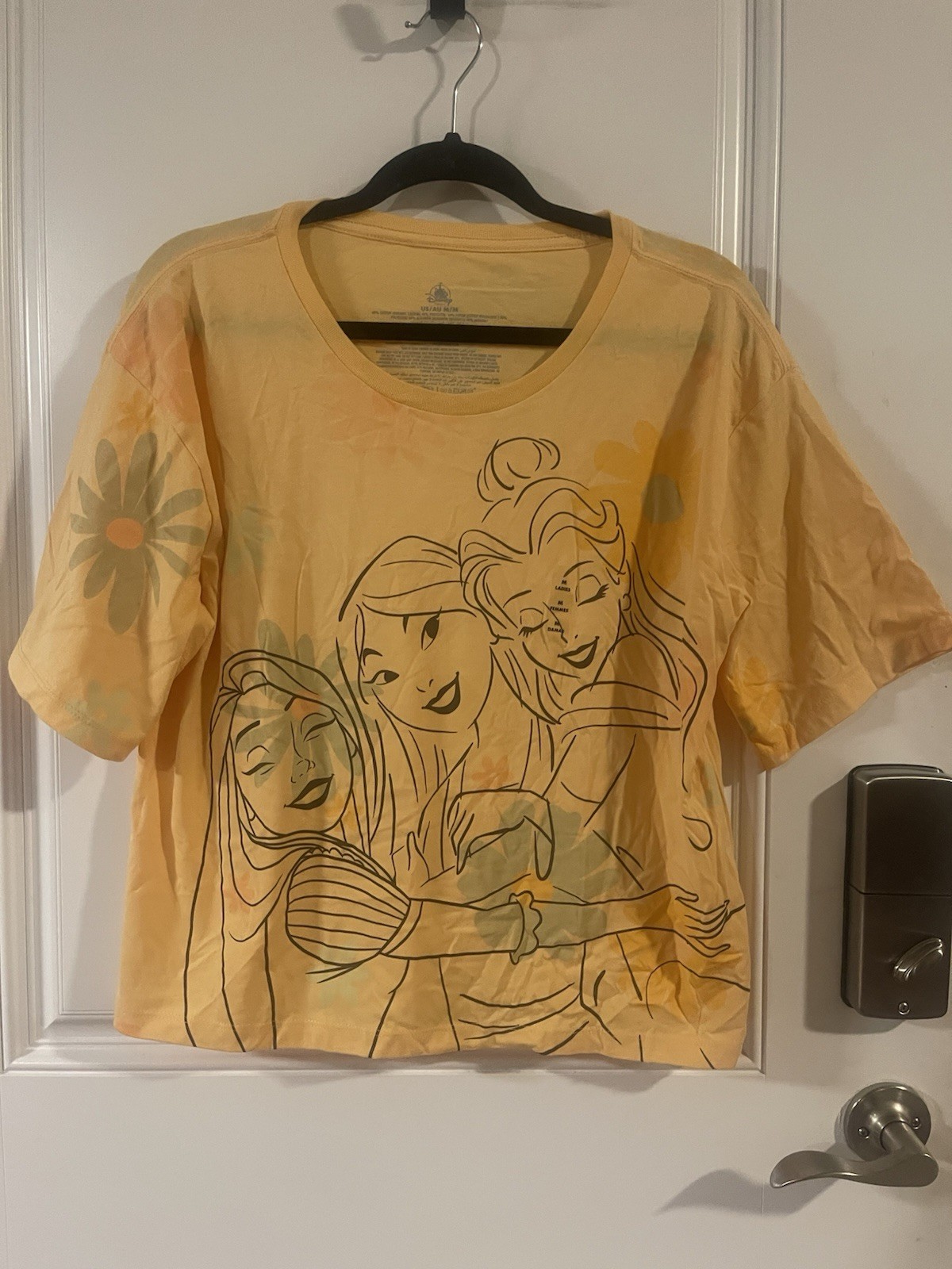 Disney Parks Princess Mulan Rapunzel Belle Parks NEW Yellow Shirt Women’s Size M
