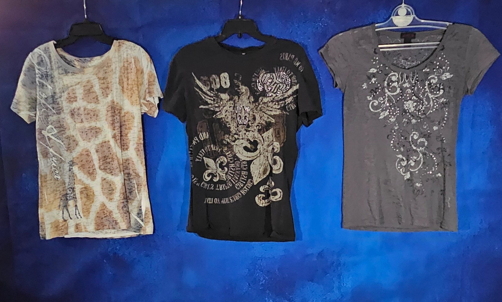WOMEN’S SIZE M/L WESTERN T-SHIRT COLLECTION COWGIRL LEGEND,BLUE 84,COWGIRL UP