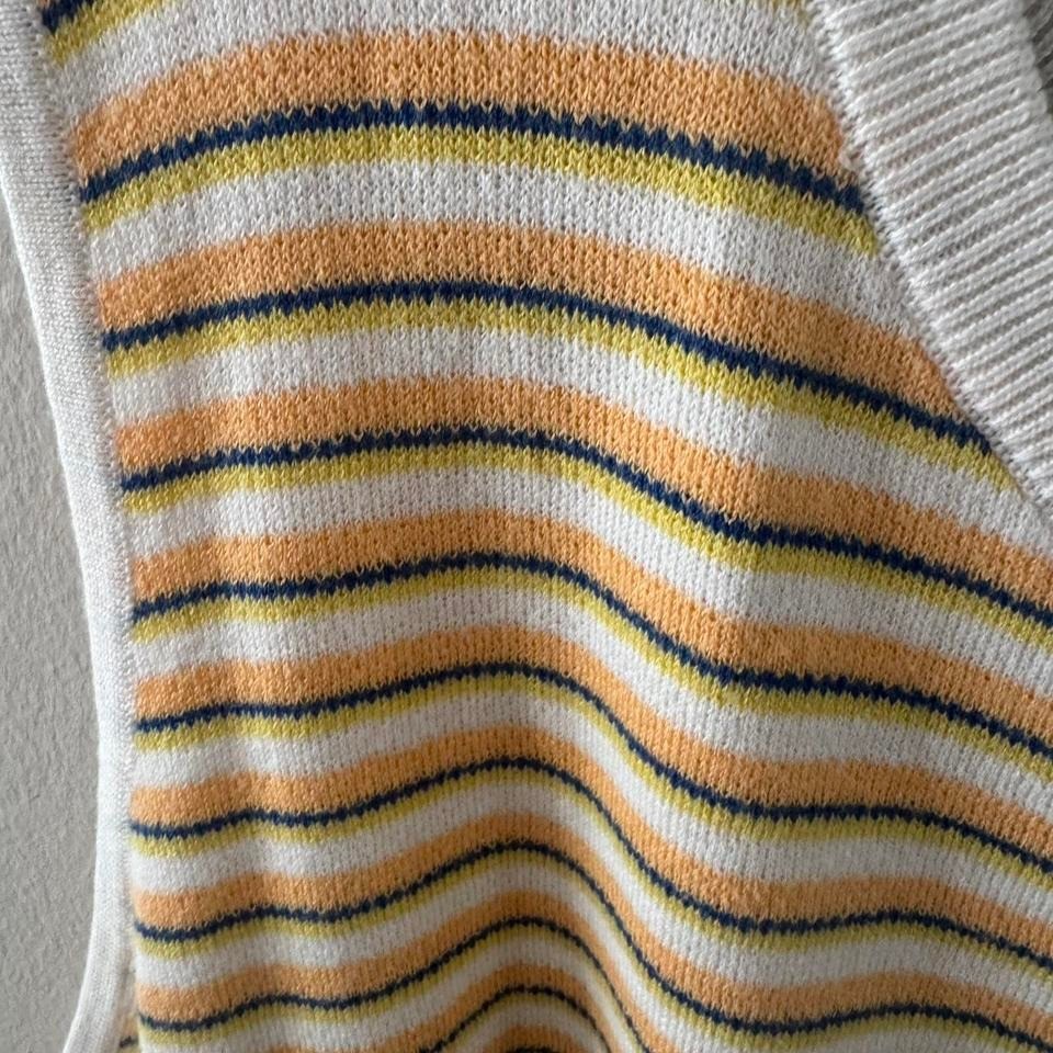 City Chic Striped Sweater – Cream and Gold
