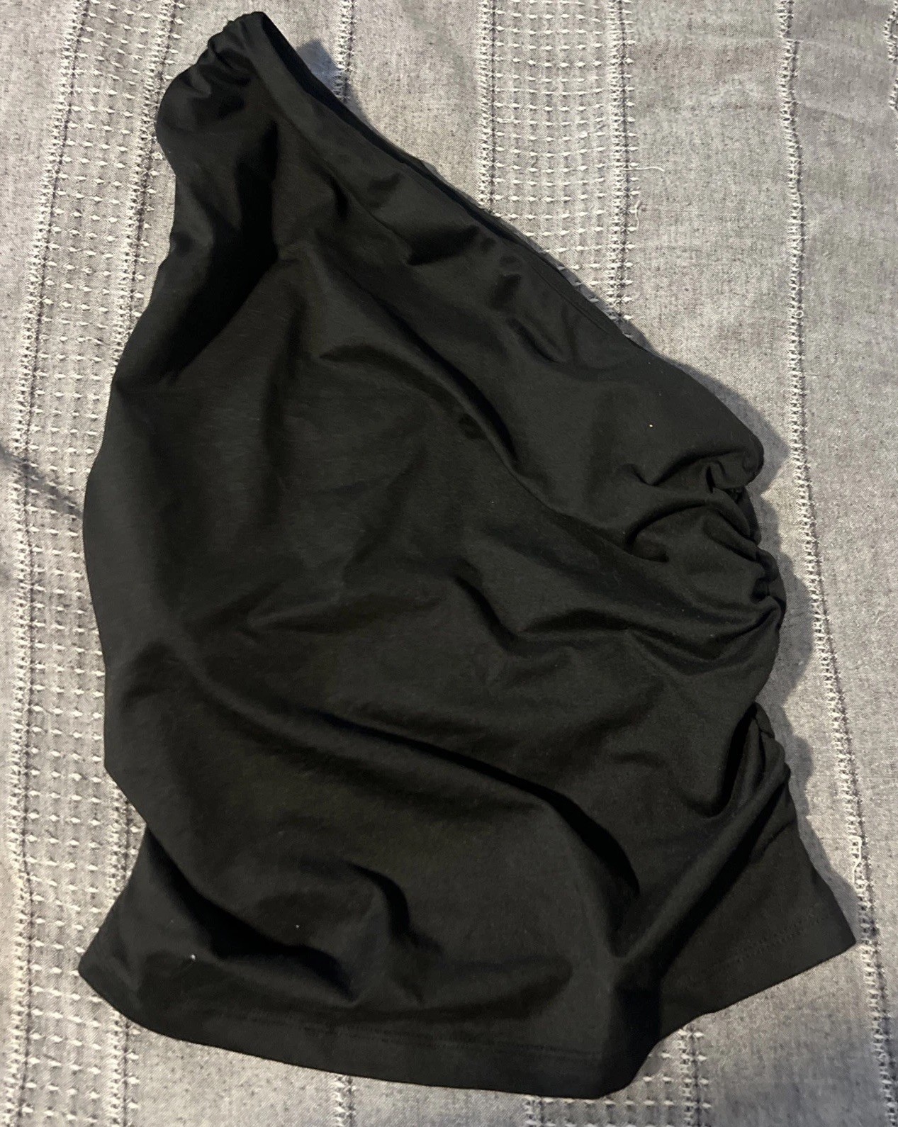Black One Shoulder Top