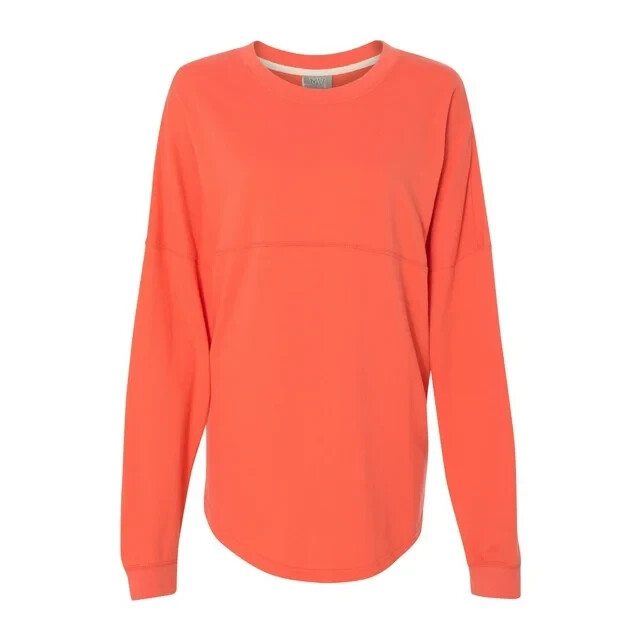 MV Sport Womens Athena W15108 French Terry Dolman Sleeve Crew LS Tshirt NWT