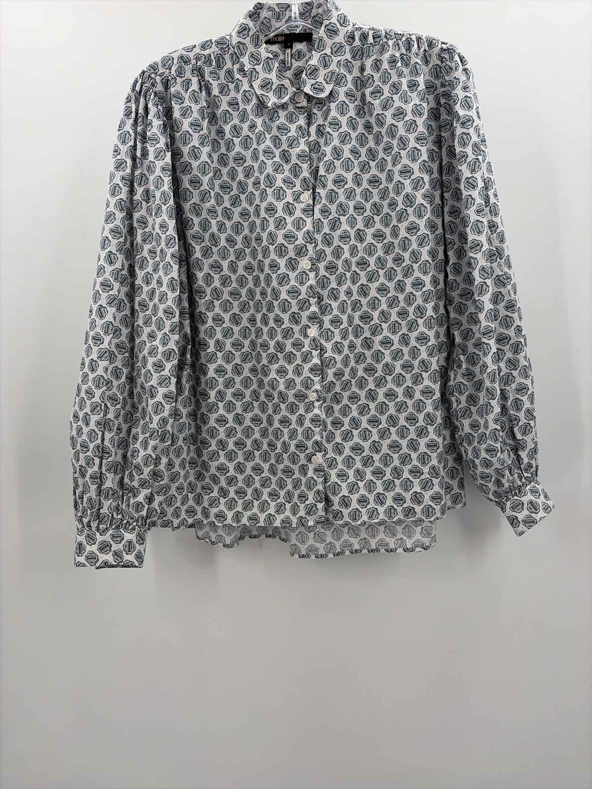 Pre-Owned Maje White Size 2 Button Down
