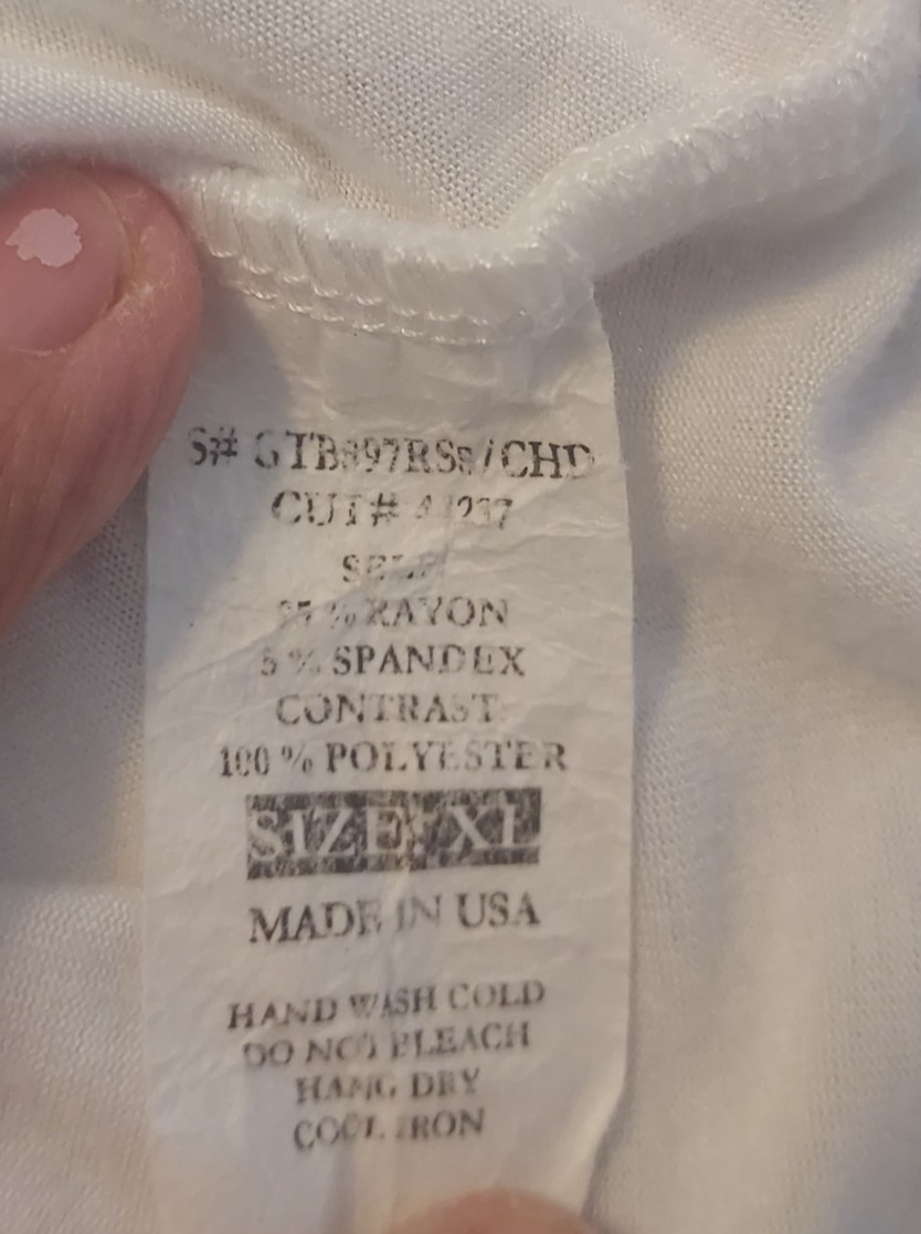 Casual Couture by Green Envelope Shirt Top Women Size XL White Flowy Layered Hem