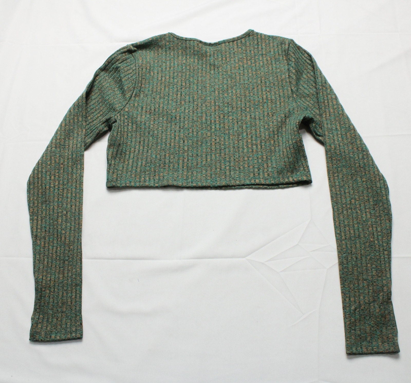 ASOS Design Women’s Space Dye Super Crop Top DM9 Teal Size 16 (Size US:12) NWT