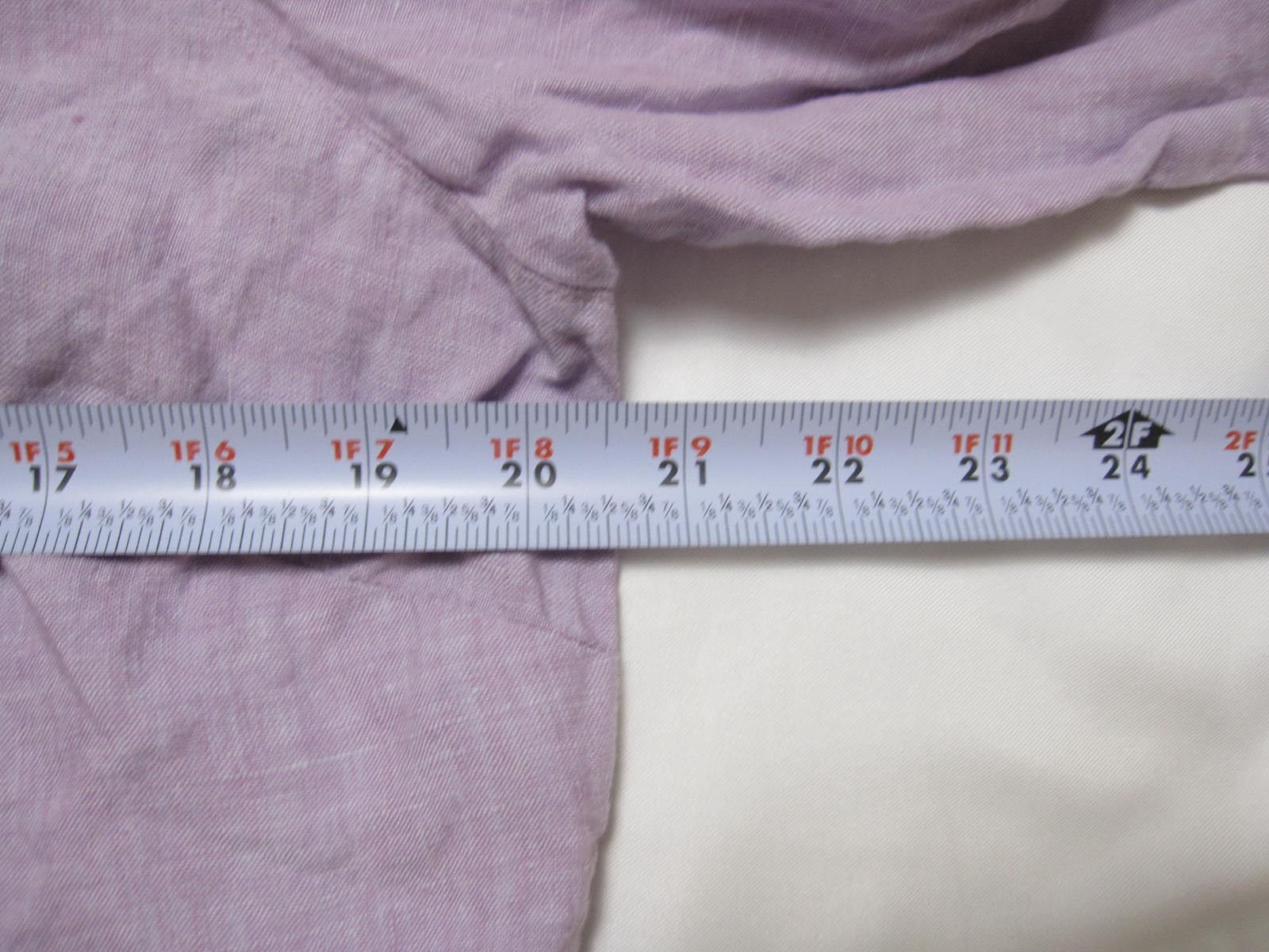 Vtg Y2K L.L.Bean Linen Shirt Women Lilac Lavender Outdoor Coastal Sz L (WB569)