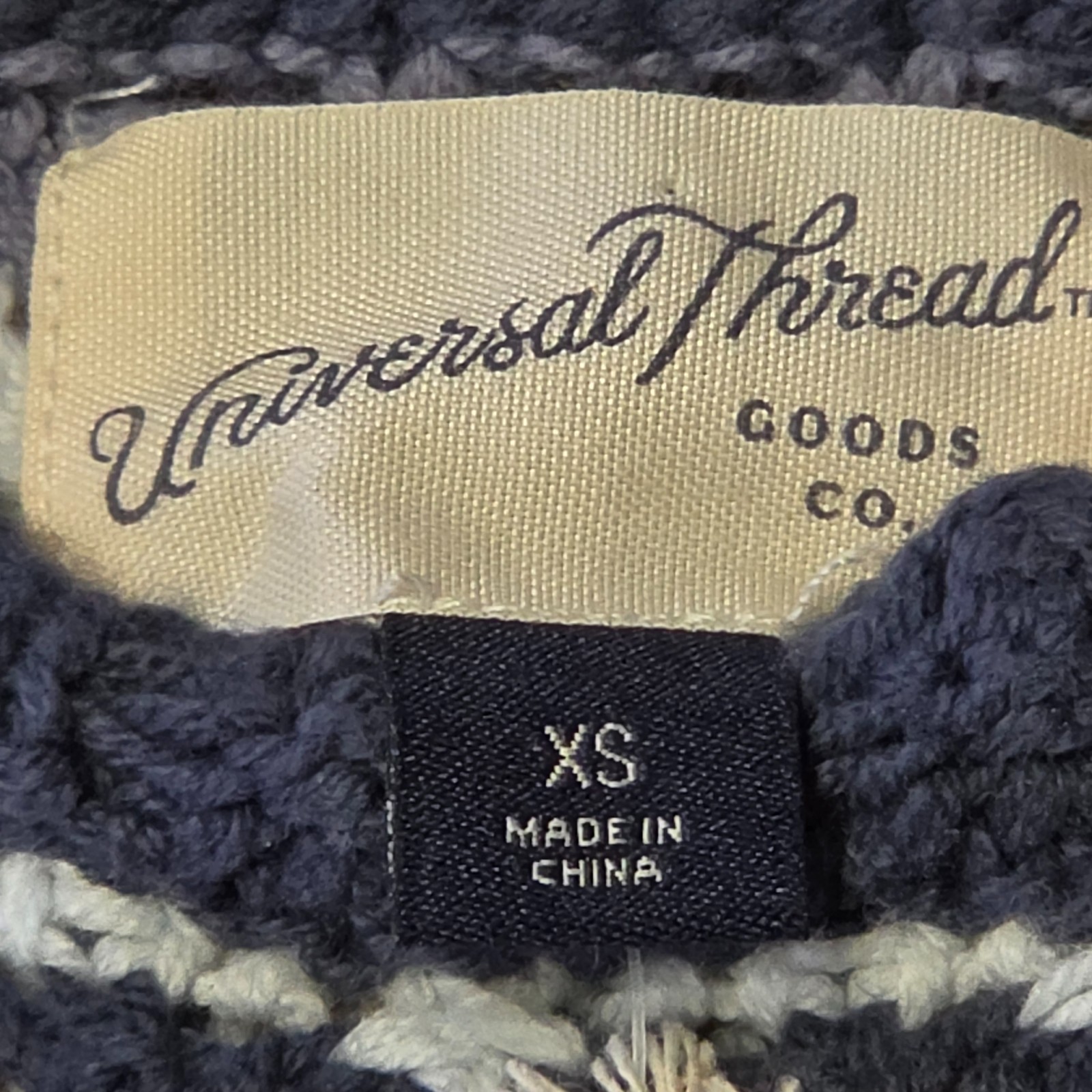 Universal Thread Openwork knit Crochet Sweater Tank Top Multicolor Size XS