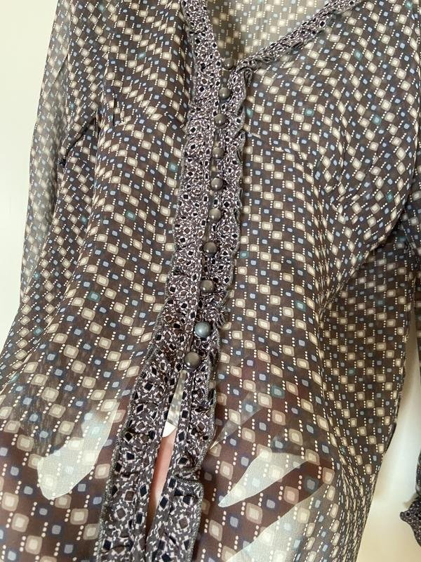Women iBlues Shirt Grey Silk 38