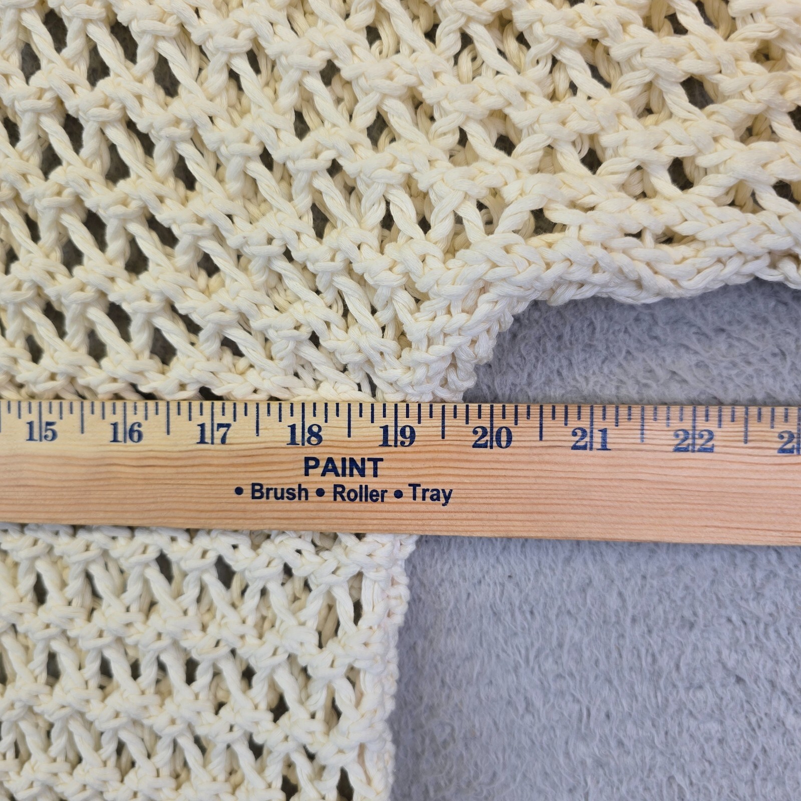 Tildon Crochet Top Womens M Knit Pullover Coastal Grandma Resort Beachy Festival