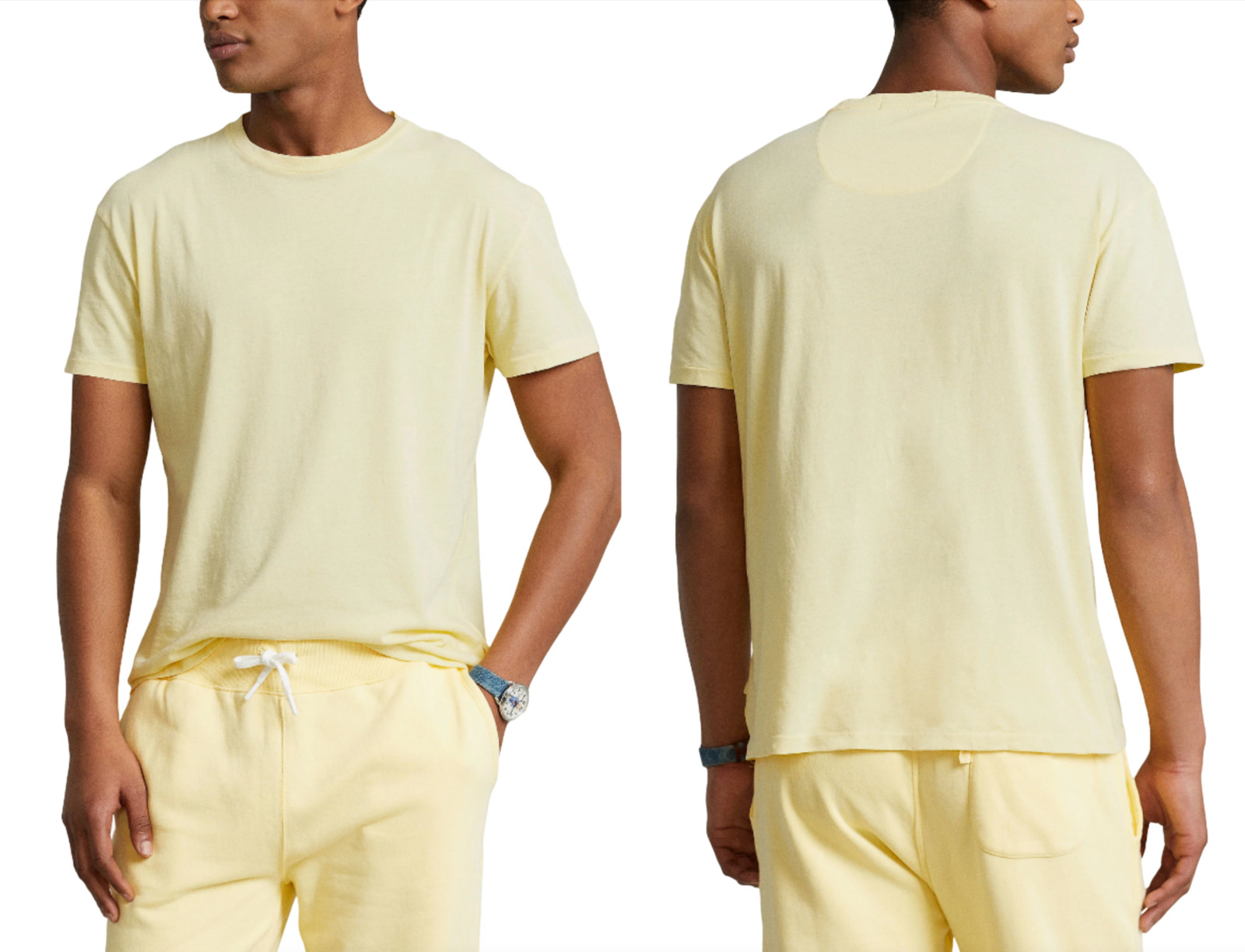 POLO RALPH LAUREN ORGANIC DYED YARN T-Shirt Shirt Classic Fit Bio Tee Top New L