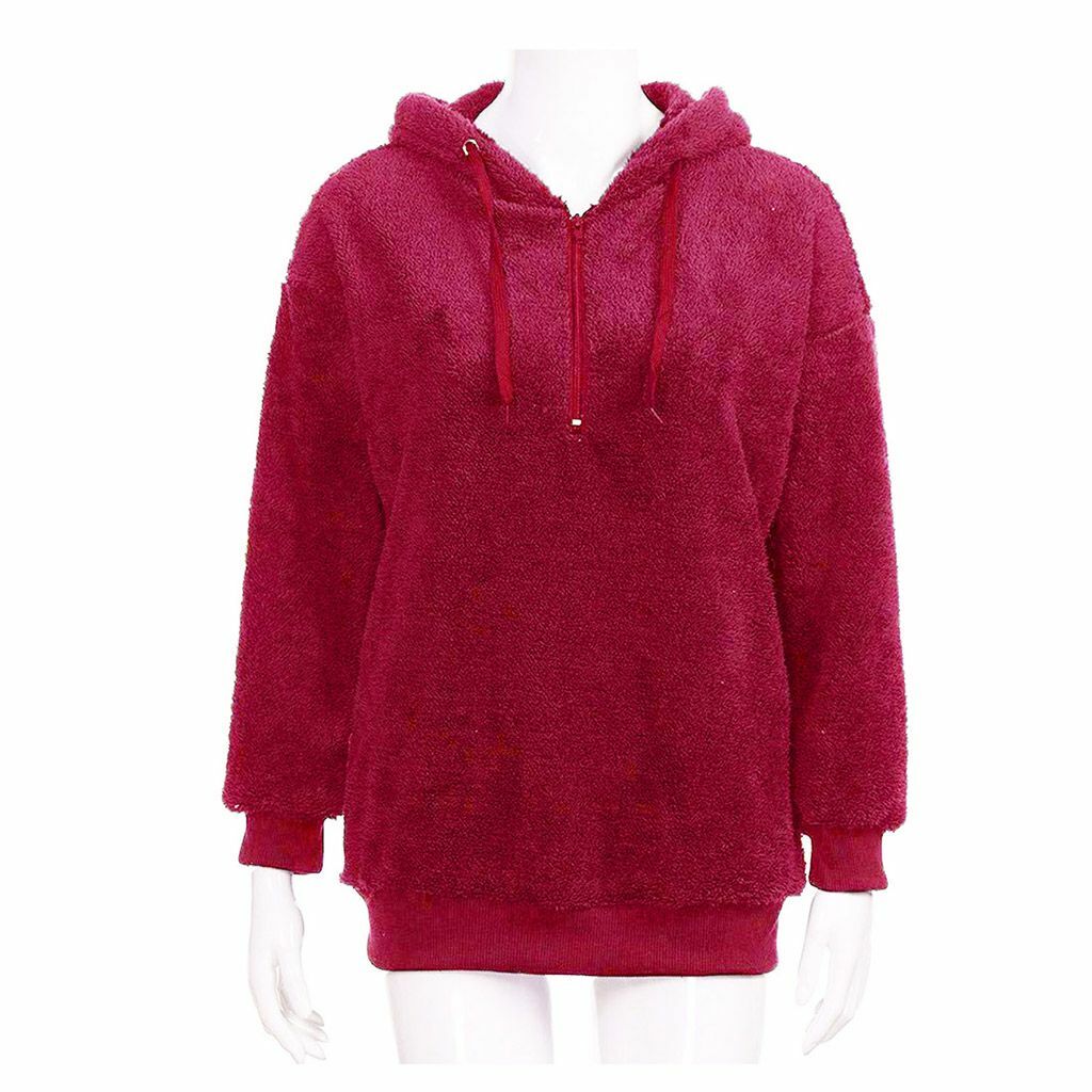 LAVA Women Winter Warm Fluffy Sweater Top Hoodie Sweatshirt Pullover Jumper HOT