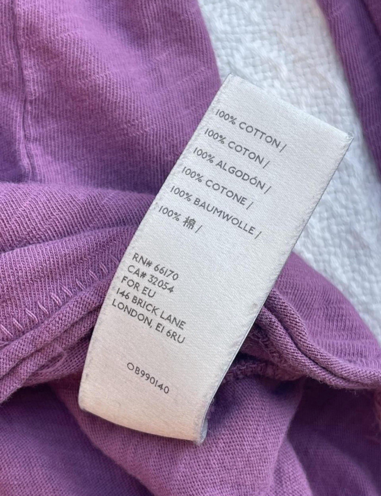 We The Free Arden Purple Oversized Boho Round Hem Long Sleeve w Thumb Holes Sz S