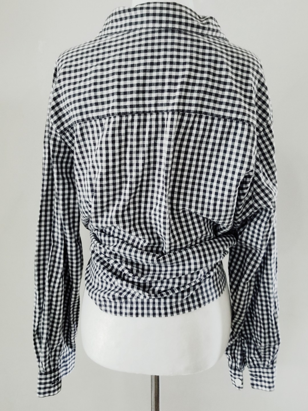 VINTAGE 40S 40S GINGHAM BLOUSE STRAWBERRIES SZ XL 14 16