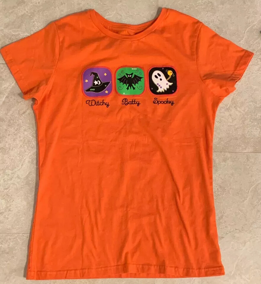 Women’s Halloween Long, Short or Cap Sleeve T-Shirts: S-M-L-XL-2XL-3XL