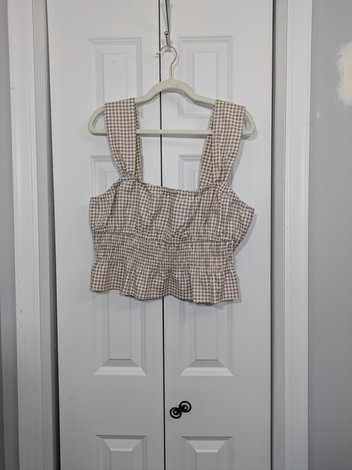 Weworewhat NWT Women’s Size XL Cropped Top Blouse Tan