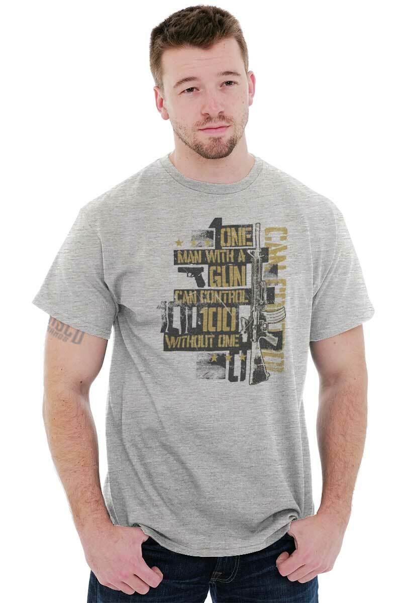 Support Second 2nd Amendment Pro Gun Rights Womens or Mens Crewneck T Shirt Tee