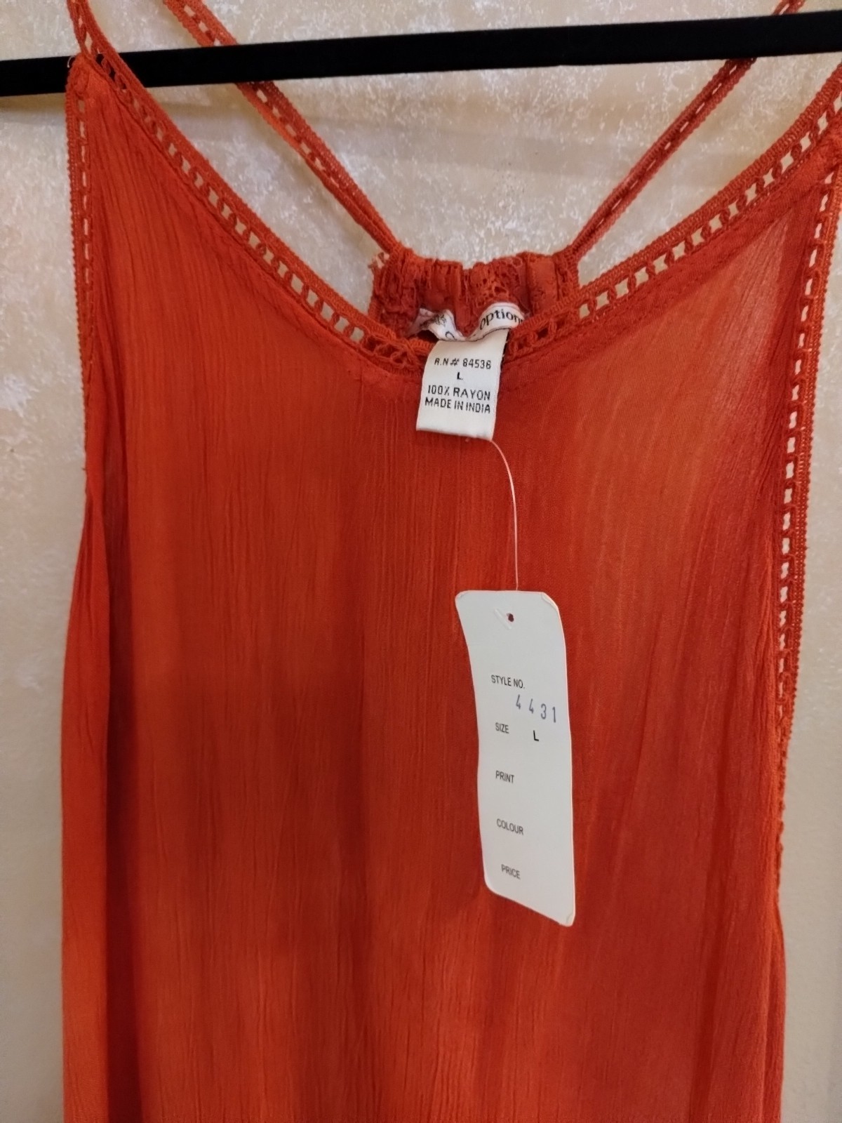 Cute Options Coral Slate Lace Racerback Shark Bite Hem Casual Sundresses W L NWT