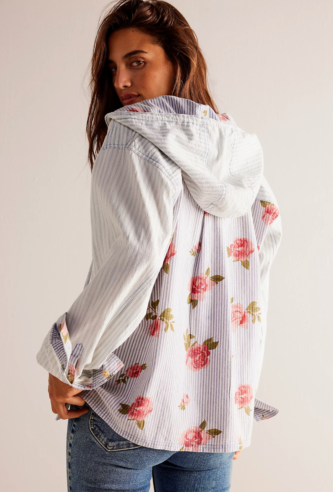 Free People We The Free About To Slide Hoodie Shirt Size M