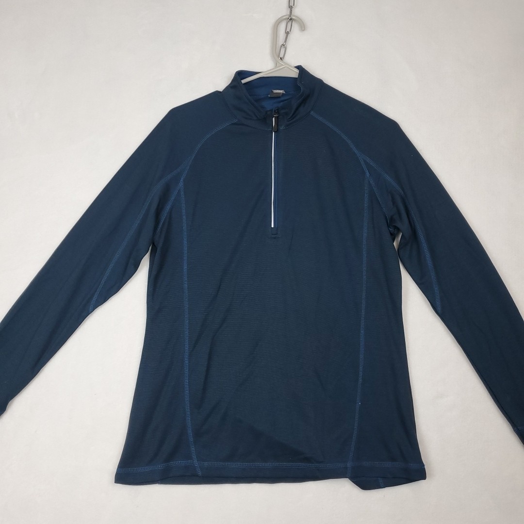 Storm Creek 1/4 Zip Bamboo Blend Navy Blue Womens M Top Hiking Outdoor Gorpcore