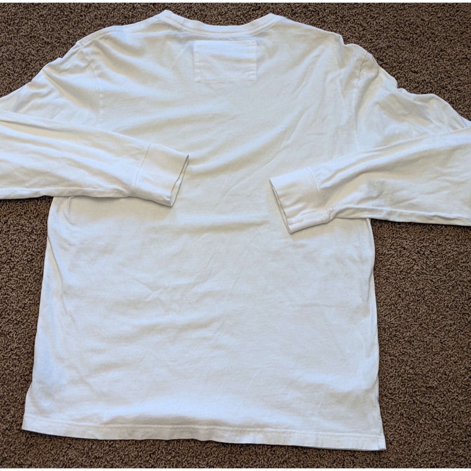 Old Navy Womens Long Sleeve White Prints On Finery Lesotho – Fitted Size Large