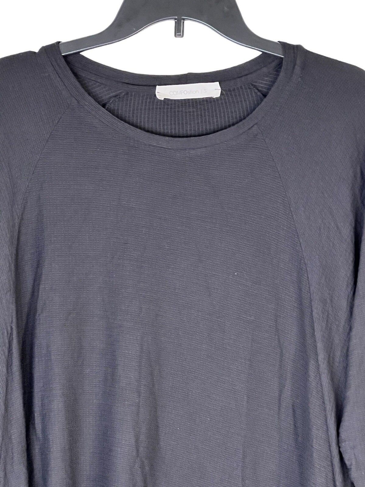 Composition Women’s Oversized Loose Fit Black Top Size Small Minimalist