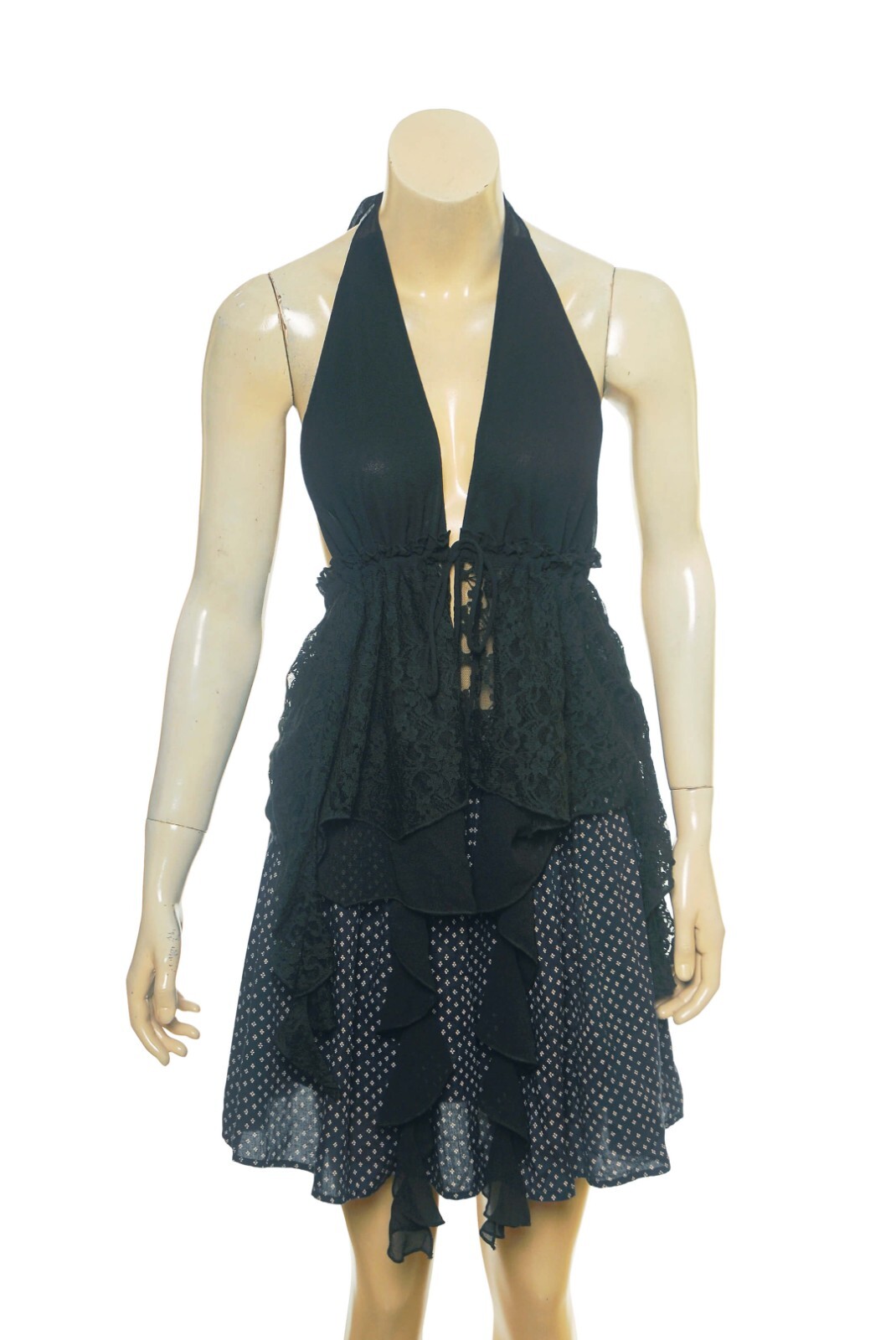Urban Outfitters Mabel Halterneck Cami Top M 8 Women’s Casual Ruffle NEW 33422