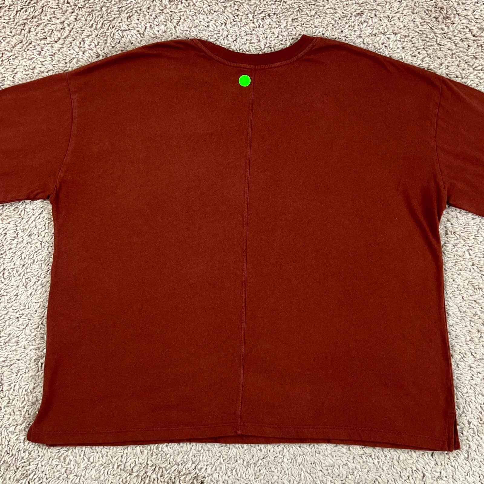 A NEW DAY Copper Basic Knit Long-Sleeve Crew Neck T-Shirt Womens XL Oversized
