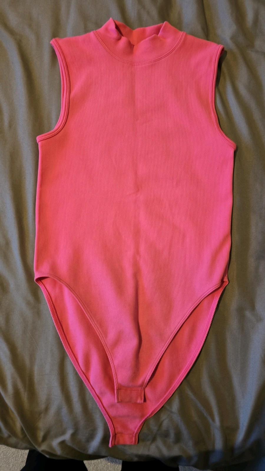 Primark Pink Rib Bodysuit Size Small