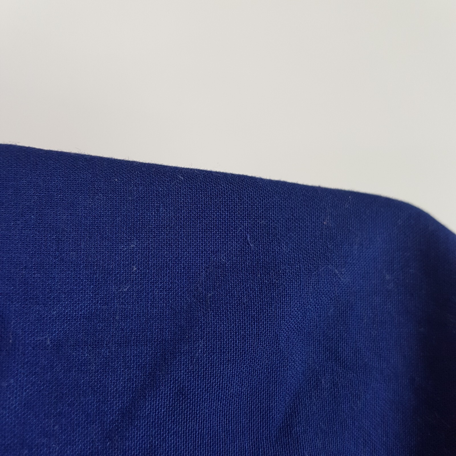 Oversized Manderin Collar Shirt Womens XL Blue Cotton Full Button Lightweight