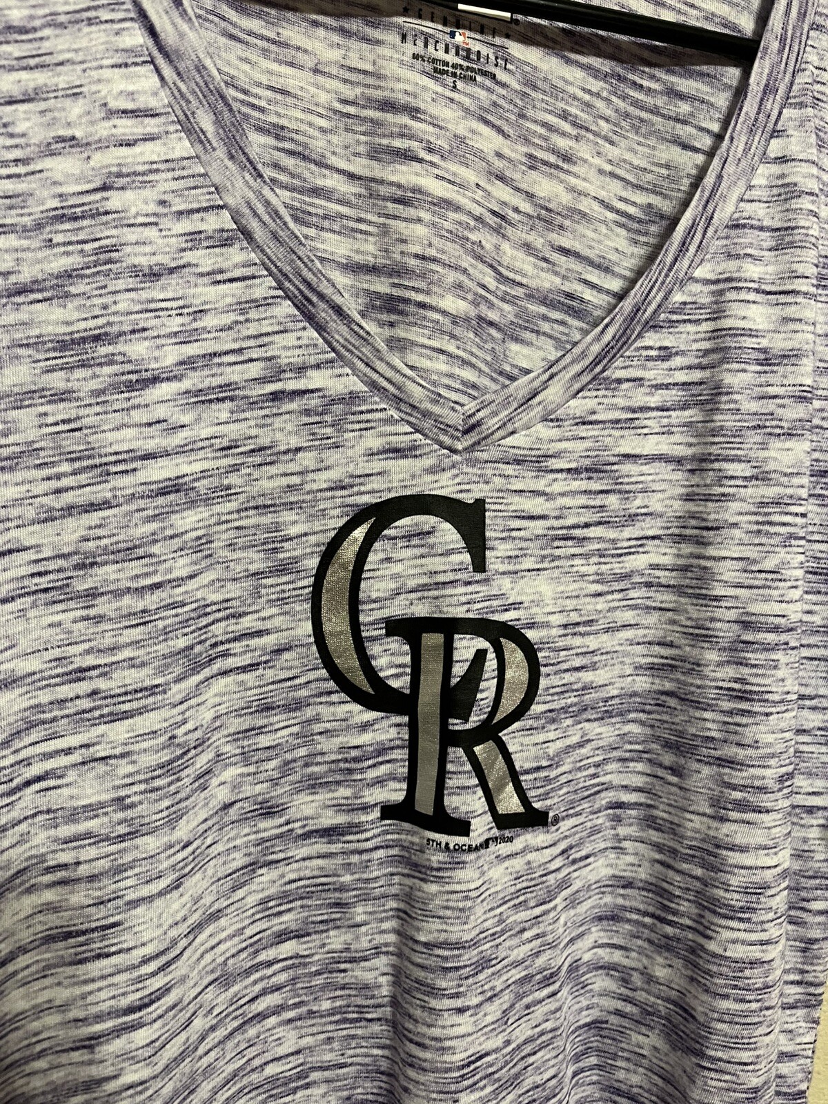 New Era CR Colorado Rockies V Neck NWT Tee S