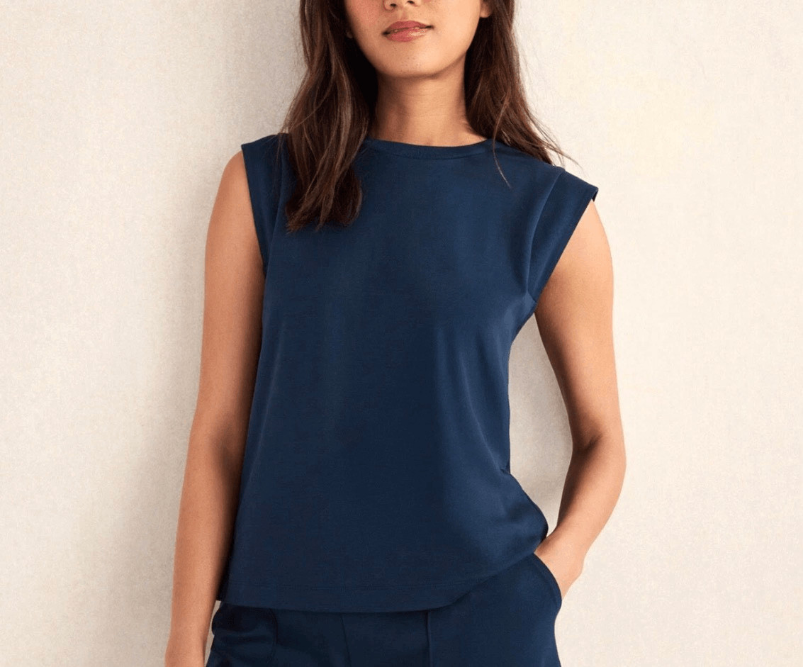 Haven Well Within $58 Organic Cotton Interlock Tank Top Medium NEW