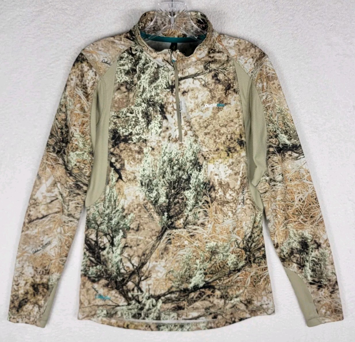 Cabela’s Zonz Western Camo Women’s 1/2 Zip Softshell Fleece Sweatshirt Size S