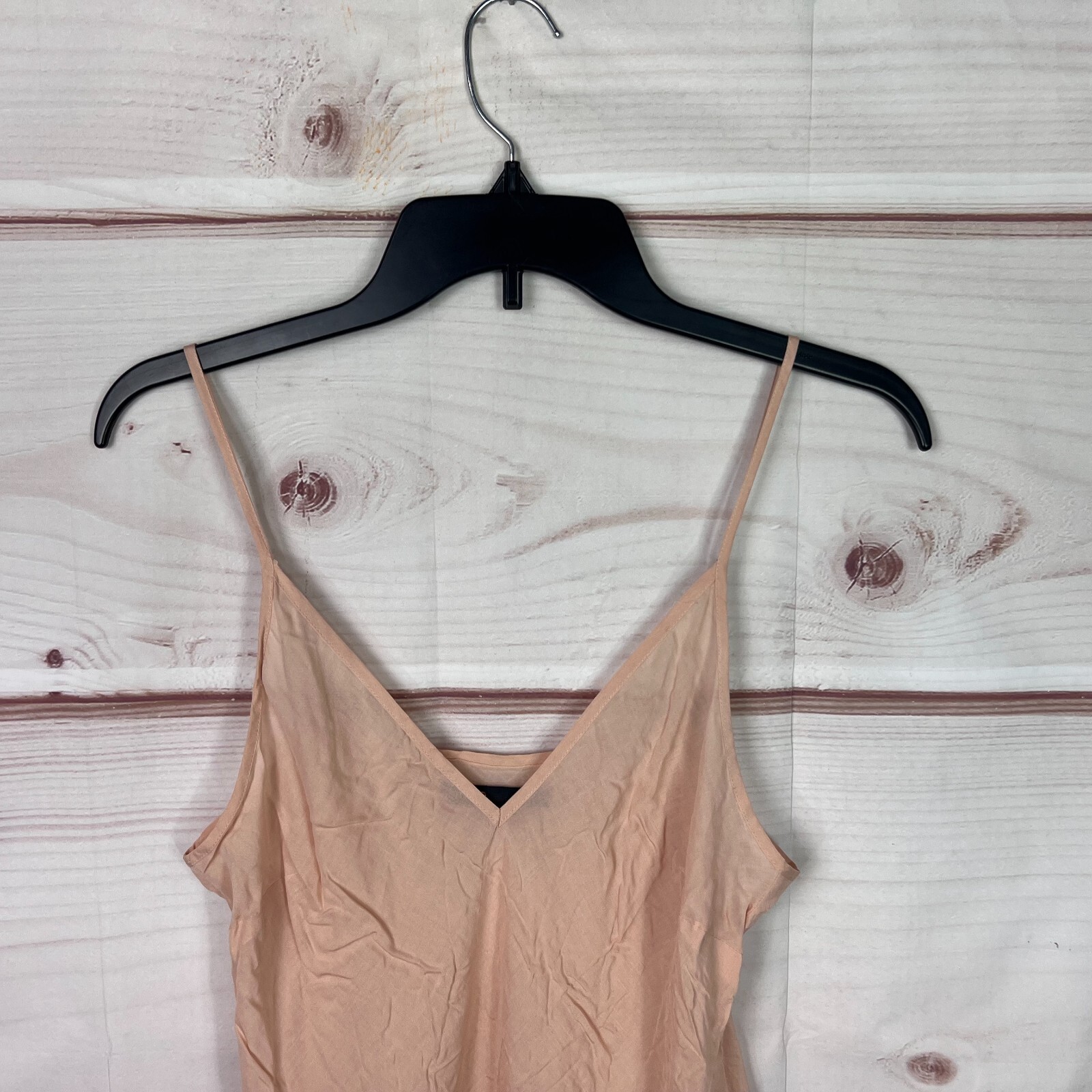 Maje Top Women 40 L Pink V-Neck Cami Sleeveless Spaghetti Strap Lightweight Tank
