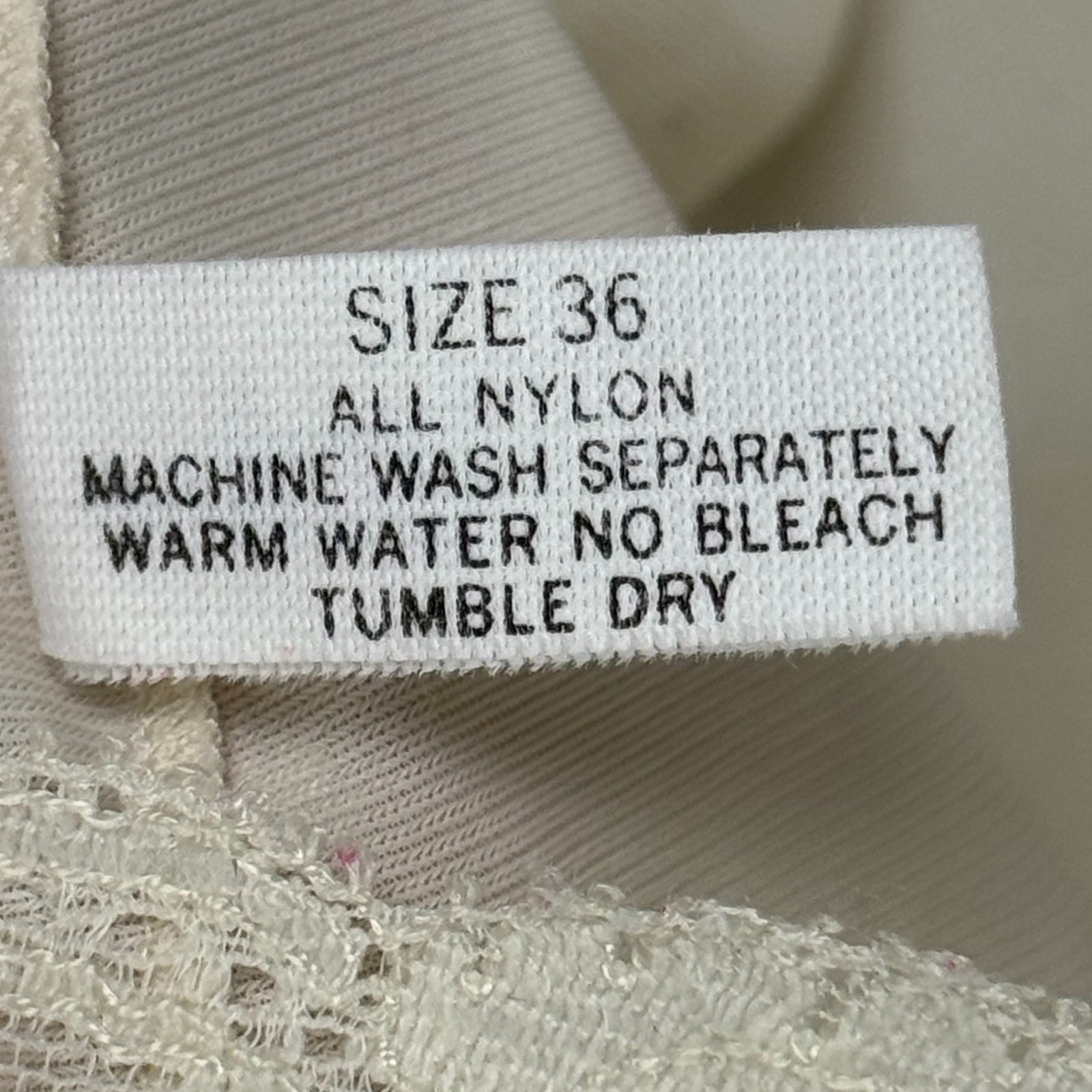 Shadowline Womens Vintage Y2K Babydoll Lace Trim Slip Cami Top 36 Ivory Fairy