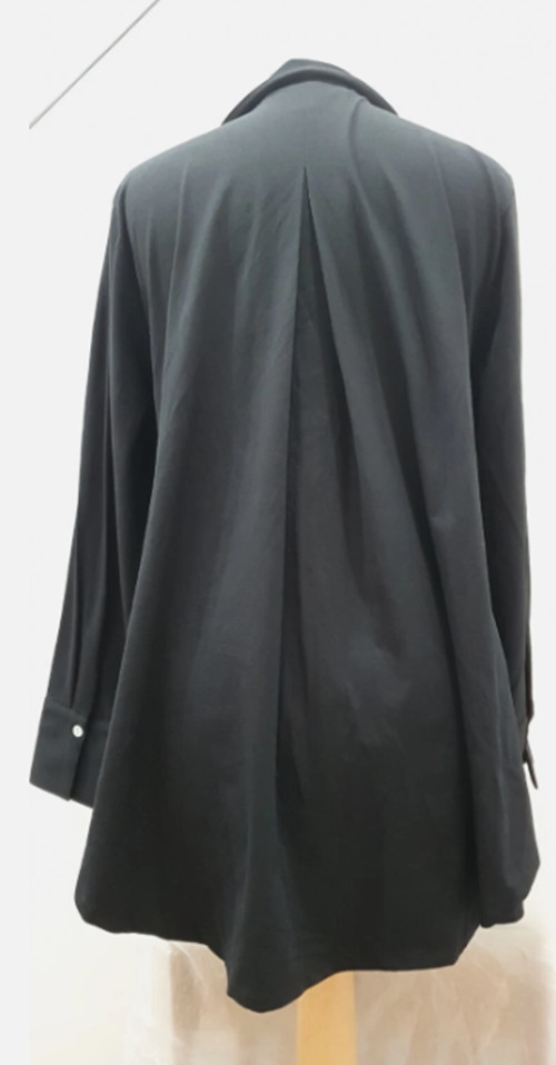 Wynne Layers Resolution Shirt Top Button Front Tie Waist Shirt Black New Size XS