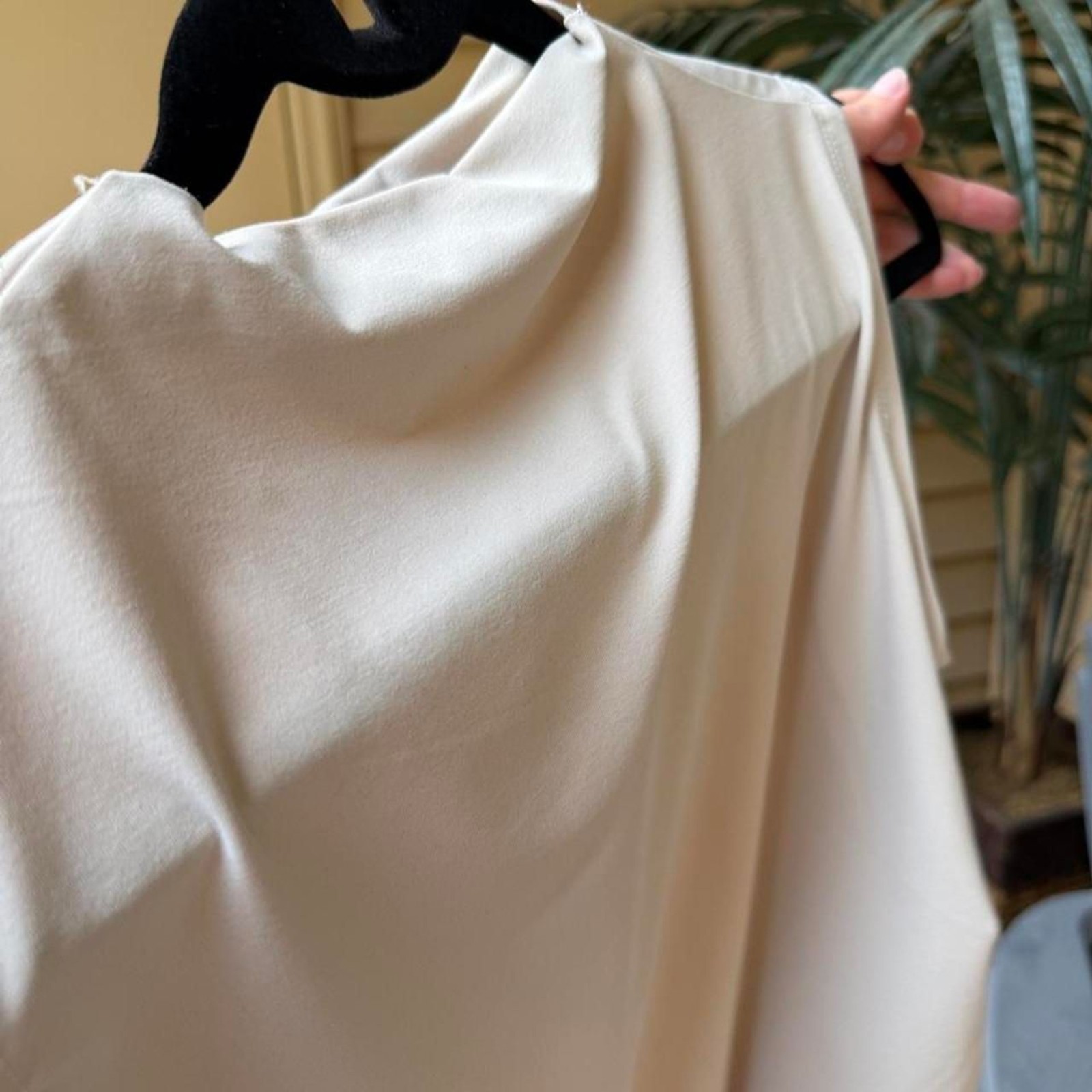 Unbranded Women’s Cream and Tan Blouse