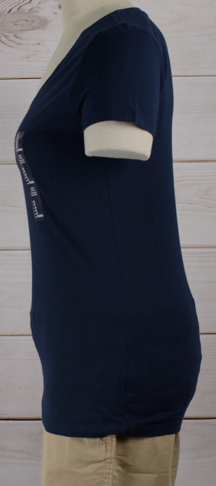 NWT Womens GAP Favorite V-Neck Tapestry Navy Cotton Modal Blend – 459686
