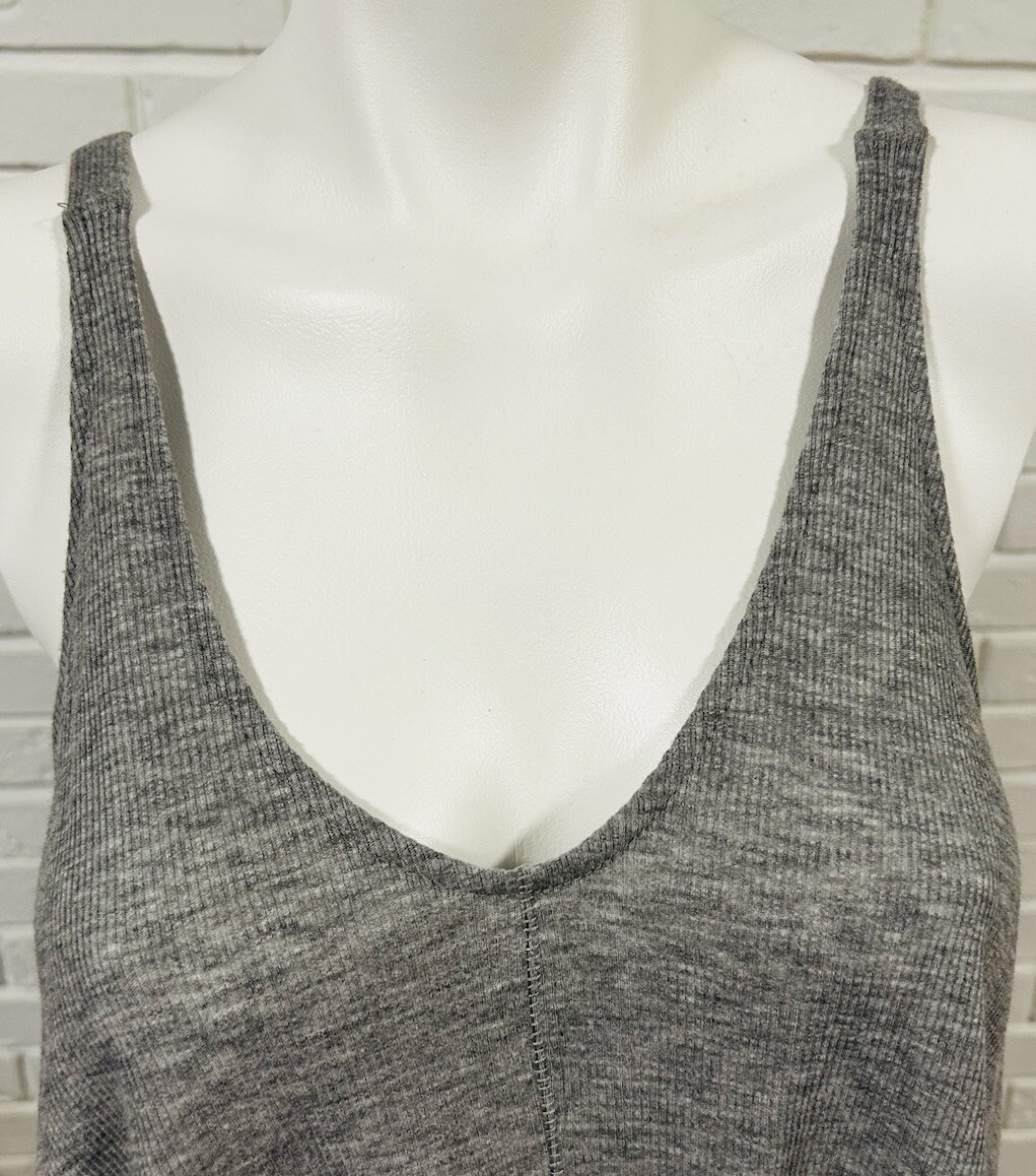 Free People Dani Tank Top Women’s Ribbed Black White Gray Red NWT D3/10